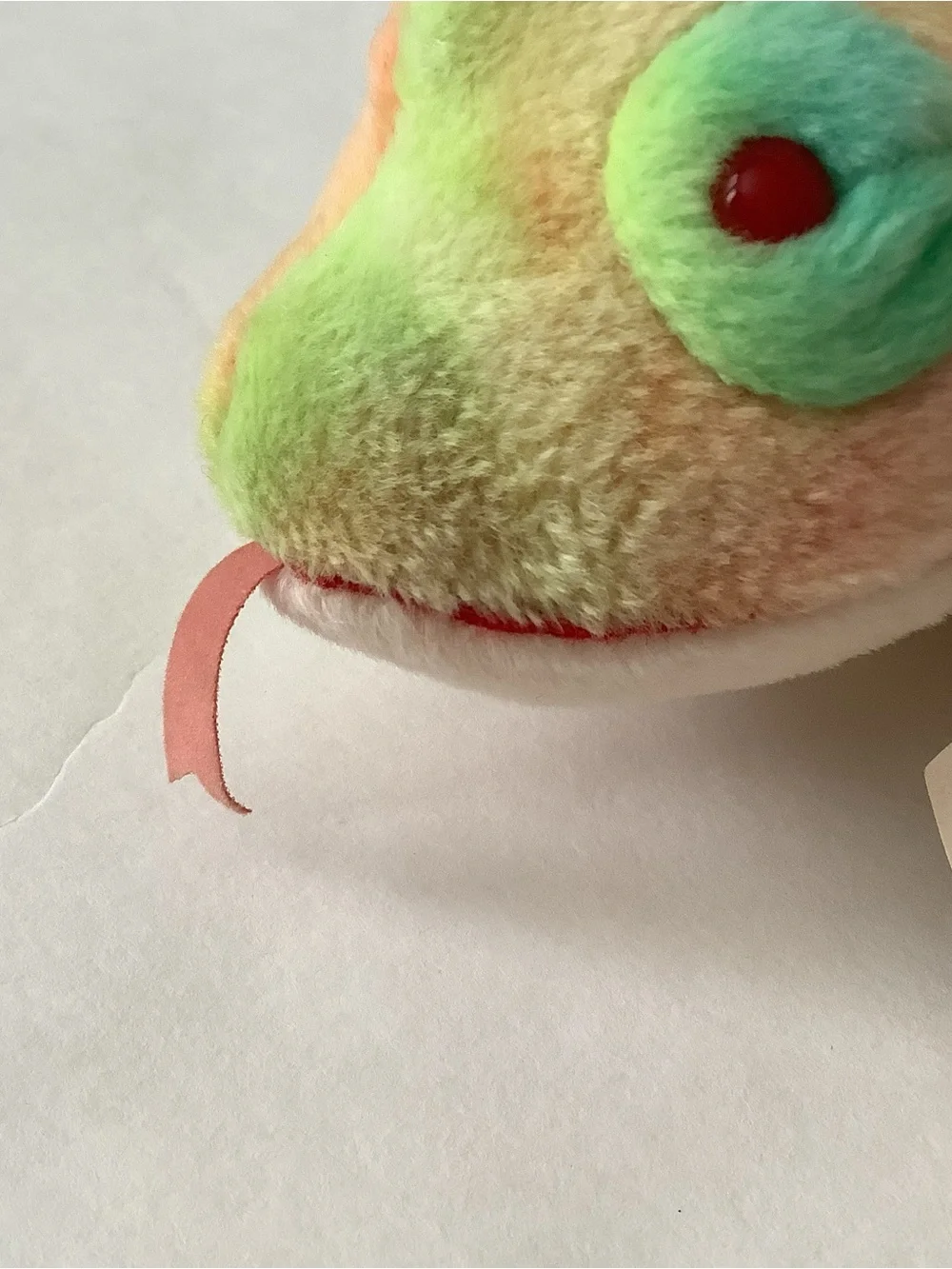 Ty beanie baby rainbow, Iggy, the Laguana chameleon lizard.